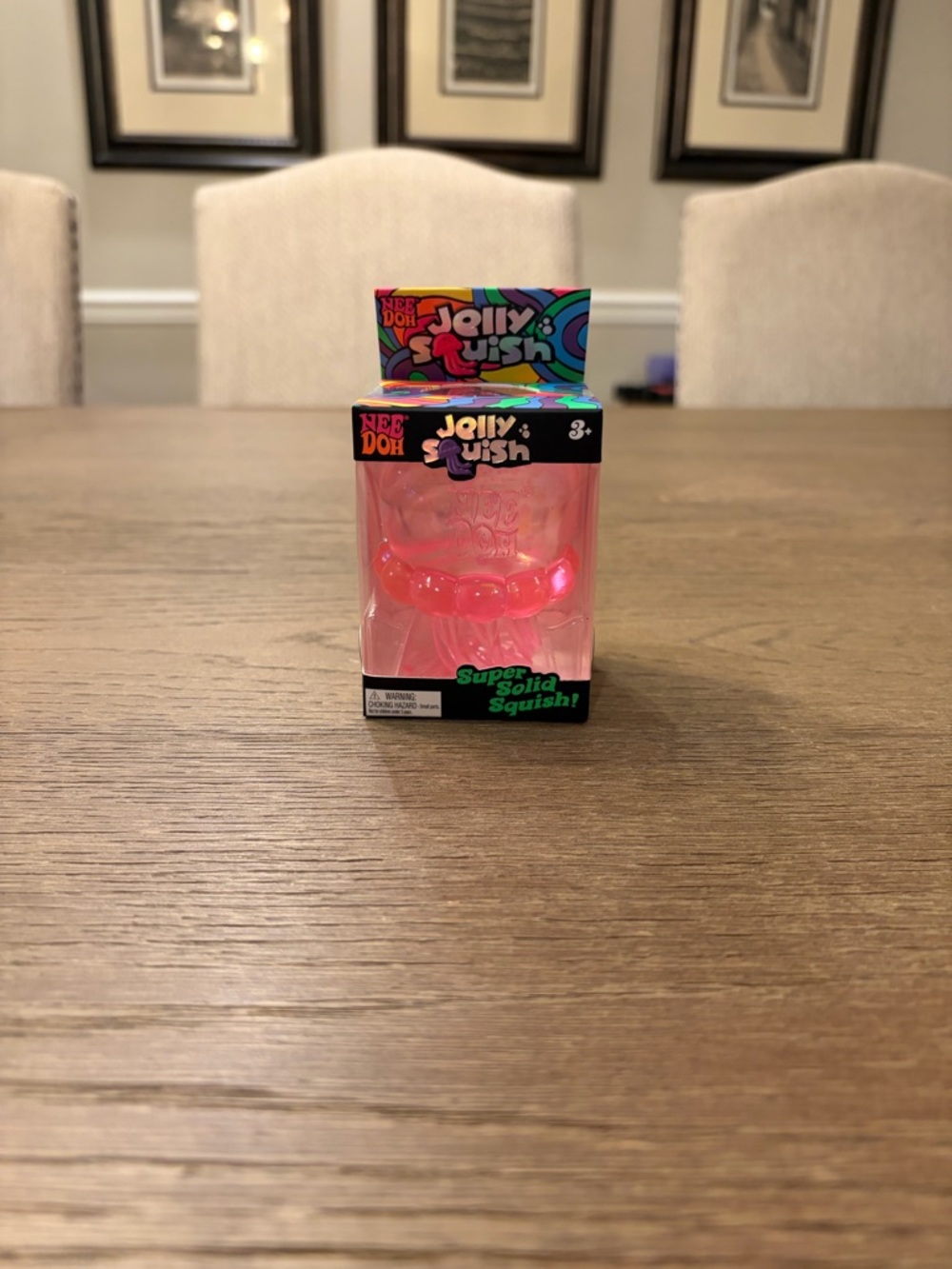 Authentic NeeDoh Jellyfish Fidget Toy Sensory Stress Squishy Pink